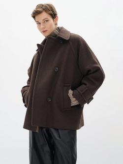 InWear Thora Minona Wool Blend Coat, Chocolate Brown