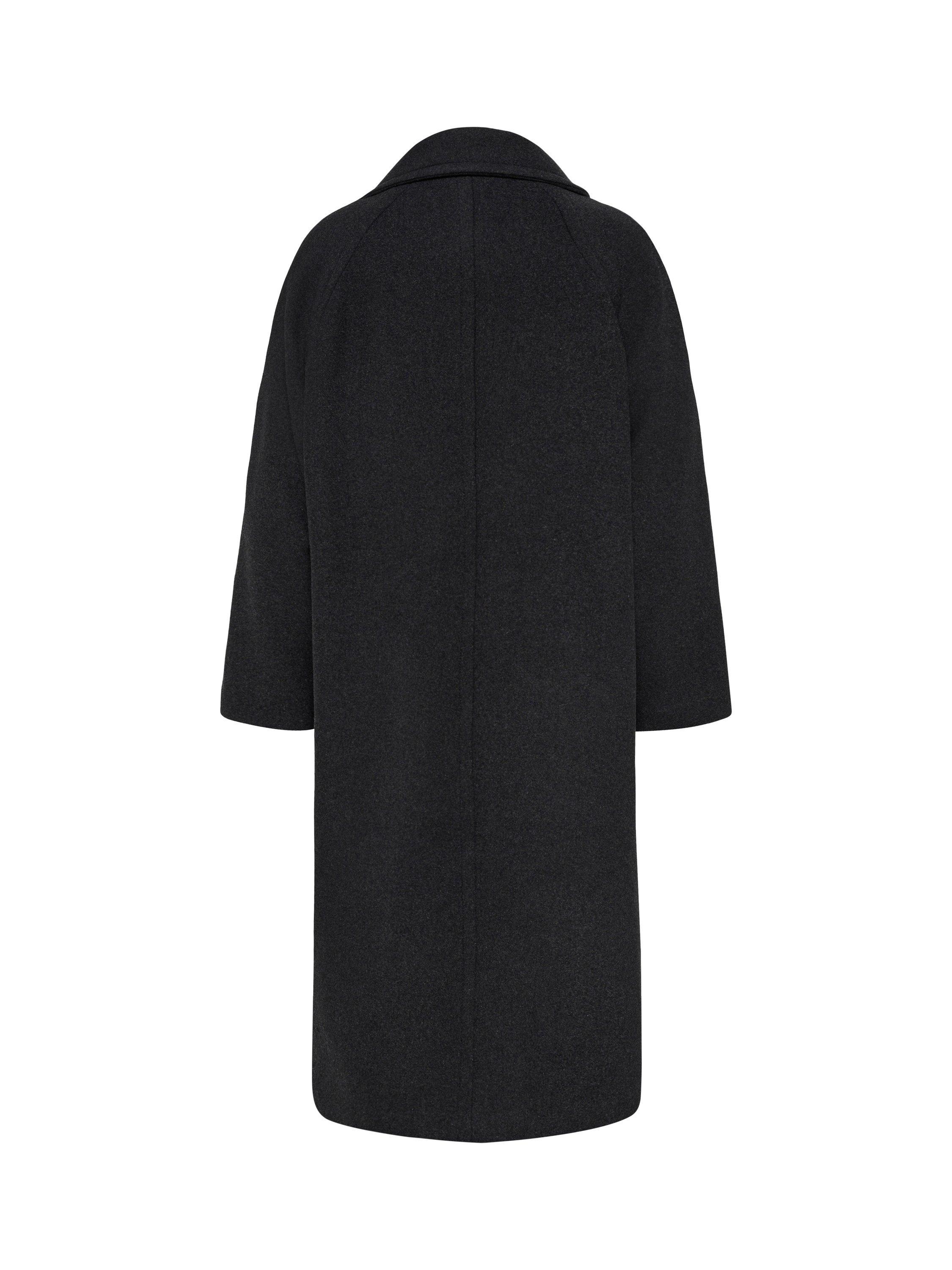 Product image 5 of 6, which shows InWear Thora Collar Wool Blend Coat, Dark Grey Melange, 8