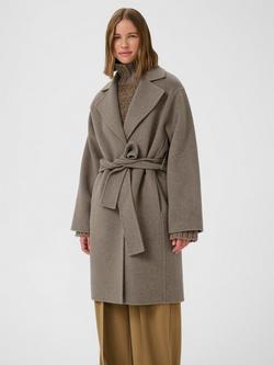 InWear Yilla Wool Blend Coat, Sandy Grey Melange, Sandy Grey Melange