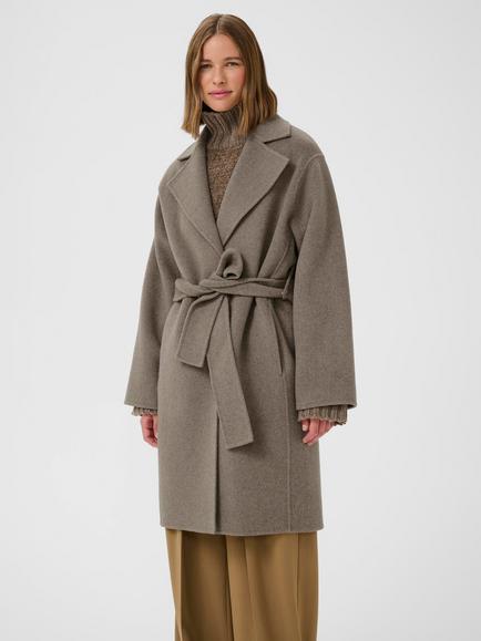 InWear Yilla Wool Blend Coat, Sandy Grey Melange, Sandy Grey Melange
