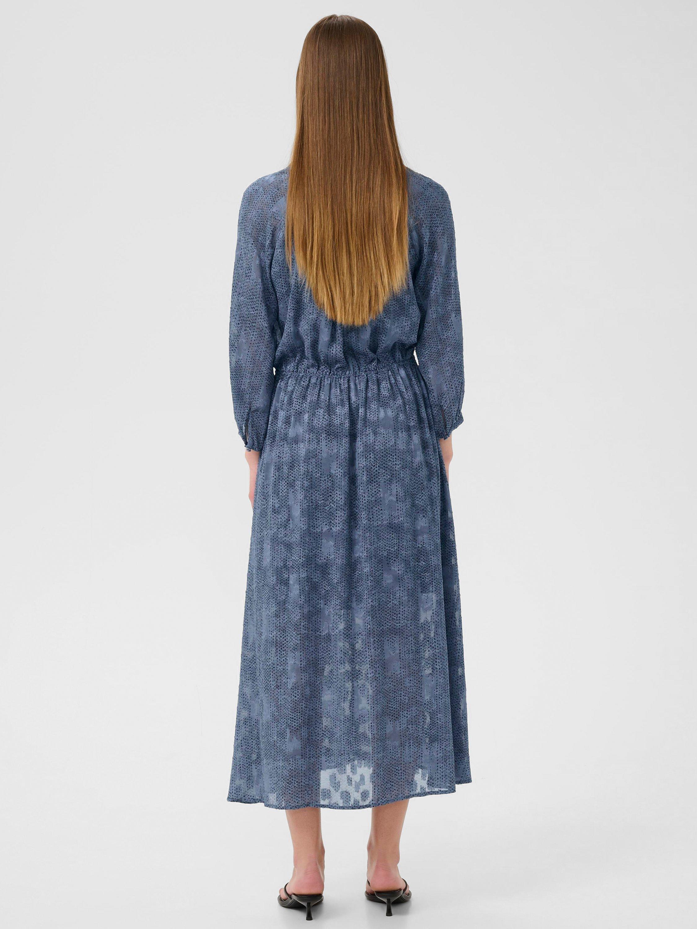 Product image 2 of 6, which shows InWear Addison Abstract Dot Midi Dress, Blue, 8