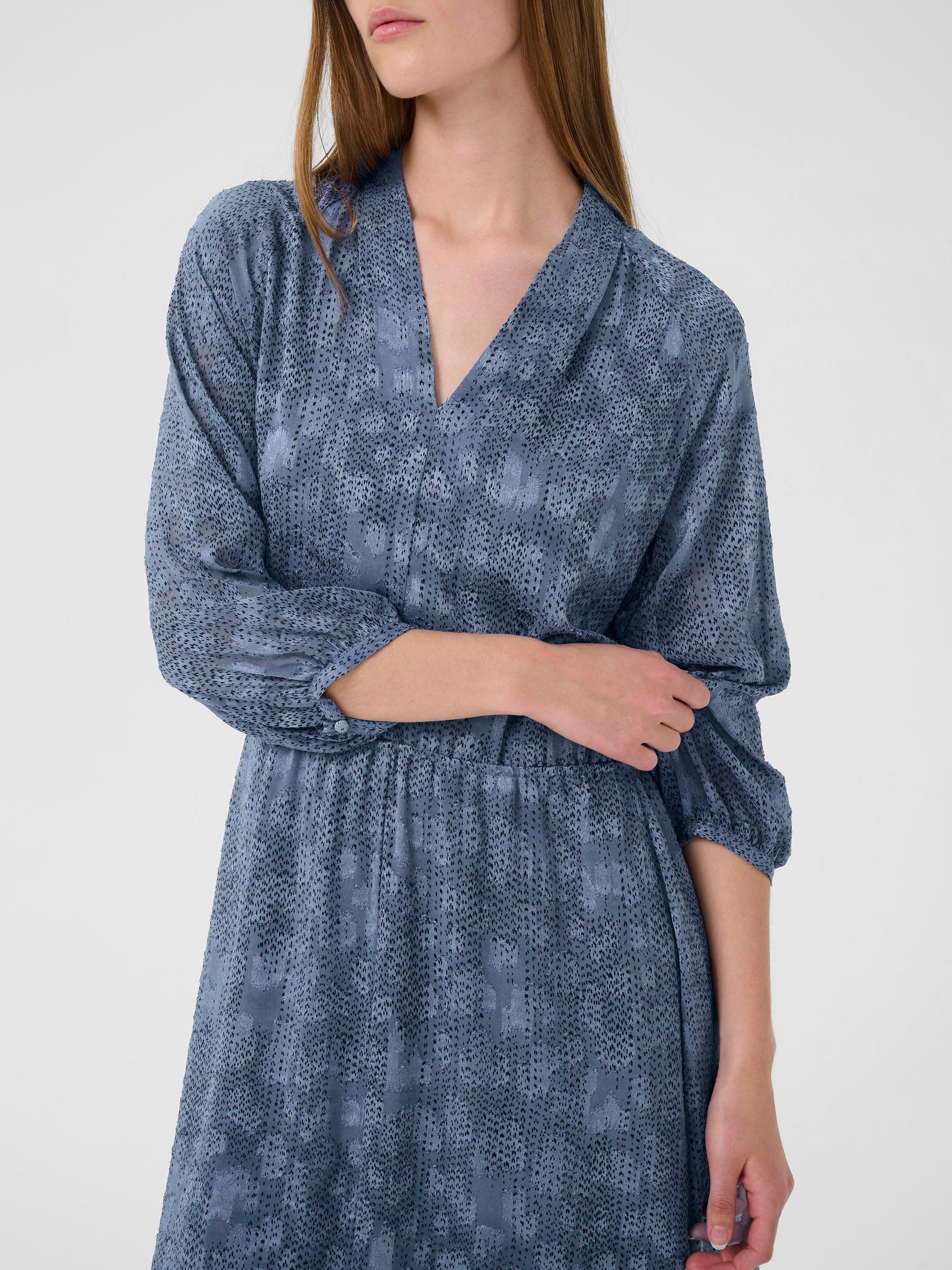 Product image 4 of 6, which shows InWear Addison Abstract Dot Midi Dress, Blue, 8