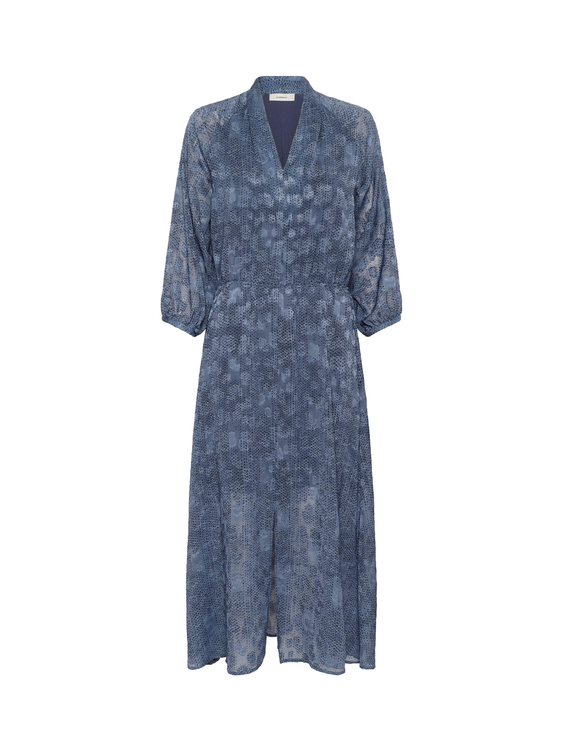 Product image 5 of 6, which shows InWear Addison Abstract Dot Midi Dress, Blue, 8