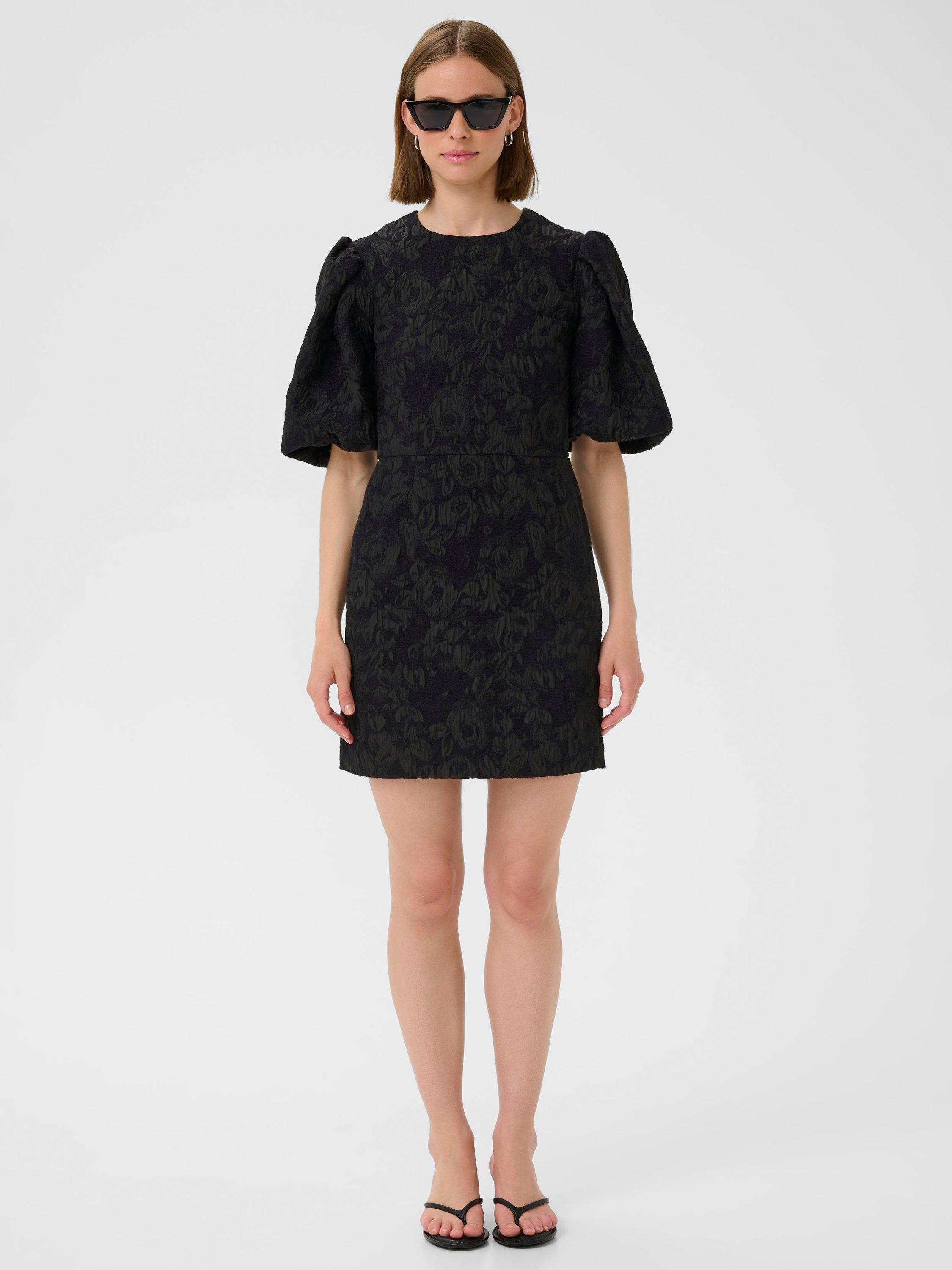 Product image 3 of 6, which shows InWear Brii Textured Mini Dress, Black, 10