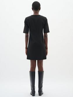 InWear Bryelle Round Neck Mini Dress, Black - view 2, Black