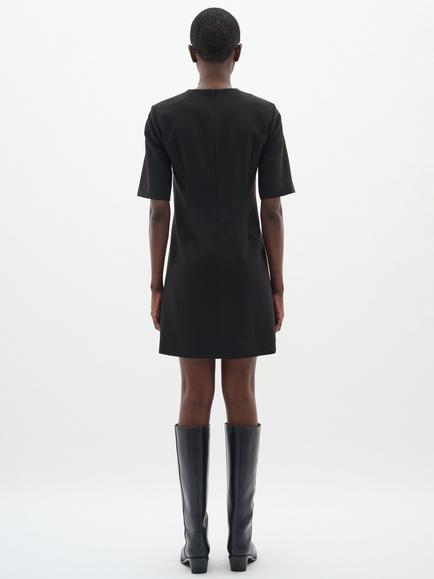 InWear Bryelle Round Neck Mini Dress, Black - view 2, Black