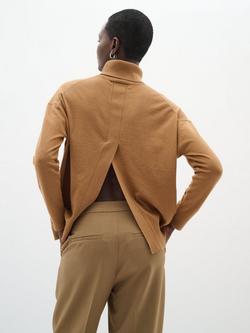 InWear Glea Kellsie Turtleneck Top, Tobacco Brown - view 2, Tobacco Brown