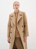 InWear ThoraI Double Breasted Wool Blend Coat, Tobacco Brown