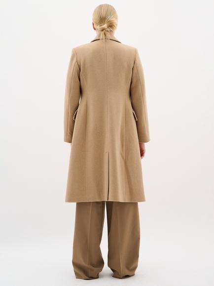 InWear ThoraI Double Breasted Wool Blend Coat, Tobacco Brown - view 2, Tobacco Brown