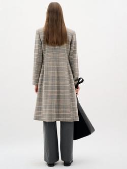 InWear Yoh Check Wool Blend Coat, Neutral/Multi - view 2, Neutral/Multi