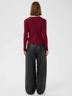 InWear Leenah Ribbed Long Sleeve Top - view 2, Cabernet