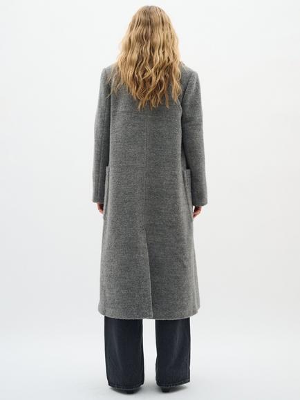 InWear Yum Double Breasted Coat, Granite Melange - view 2, Granite Melange