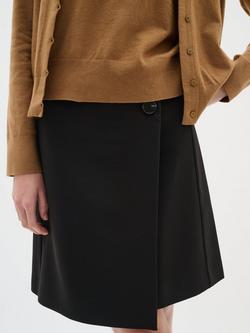 InWear Bryelle Wrap Mini Skirt, Black, Black