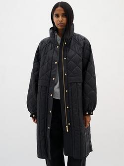 InWear Karmel Quilted Coat, Black, Black