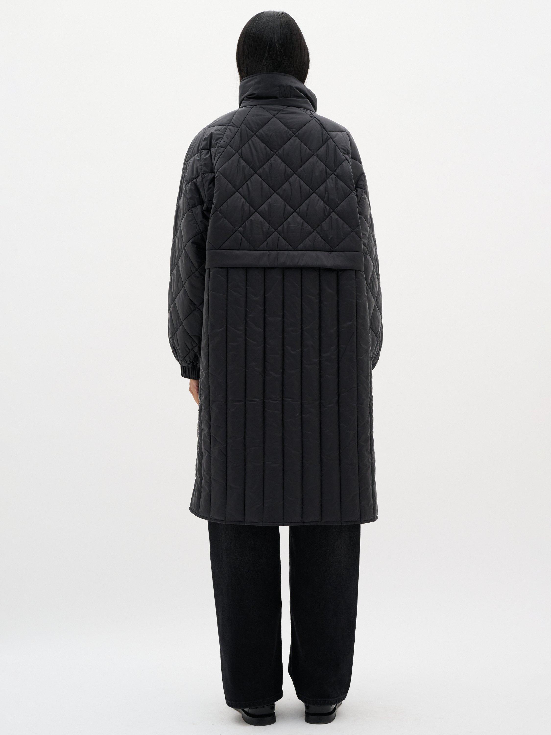Product image 2 of 6, which shows InWear Karmel Quilted Coat, Black, 8