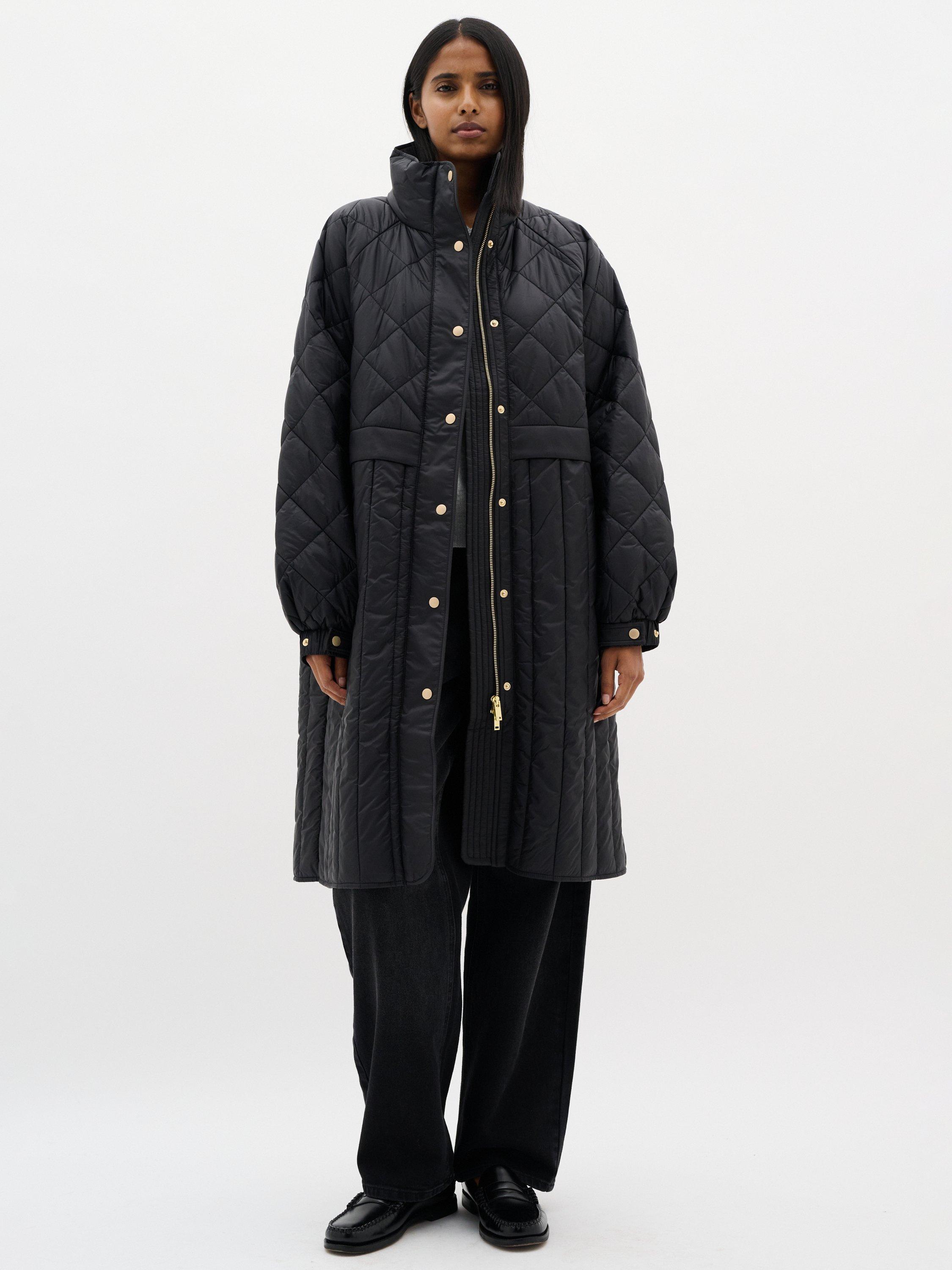 Product image 3 of 6, which shows InWear Karmel Quilted Coat, Black, 8