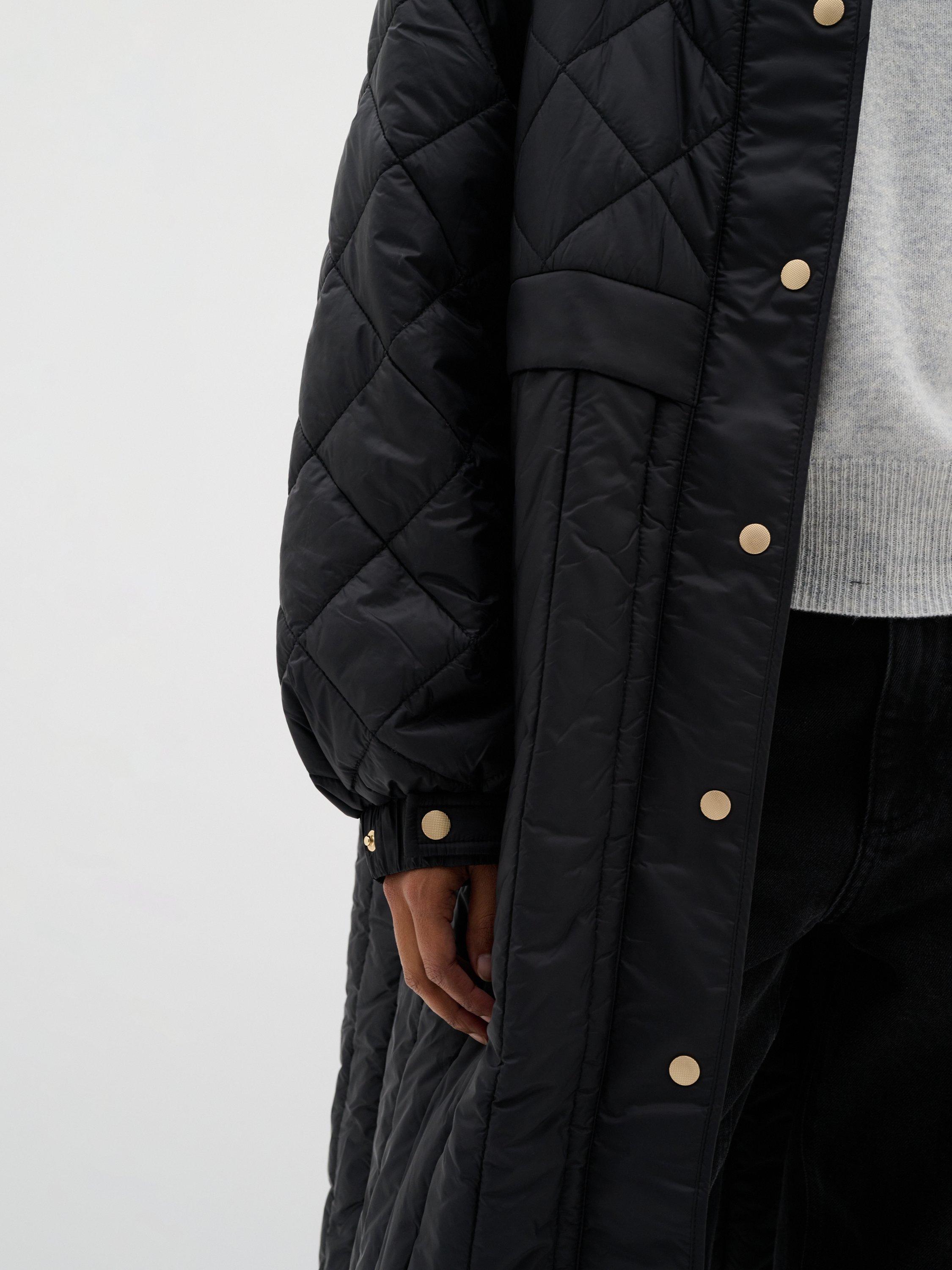 Product image 4 of 6, which shows InWear Karmel Quilted Coat, Black, 8