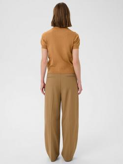 InWear Kellsie Short Sleeve Jumper - view 2, Tobacco Brown
