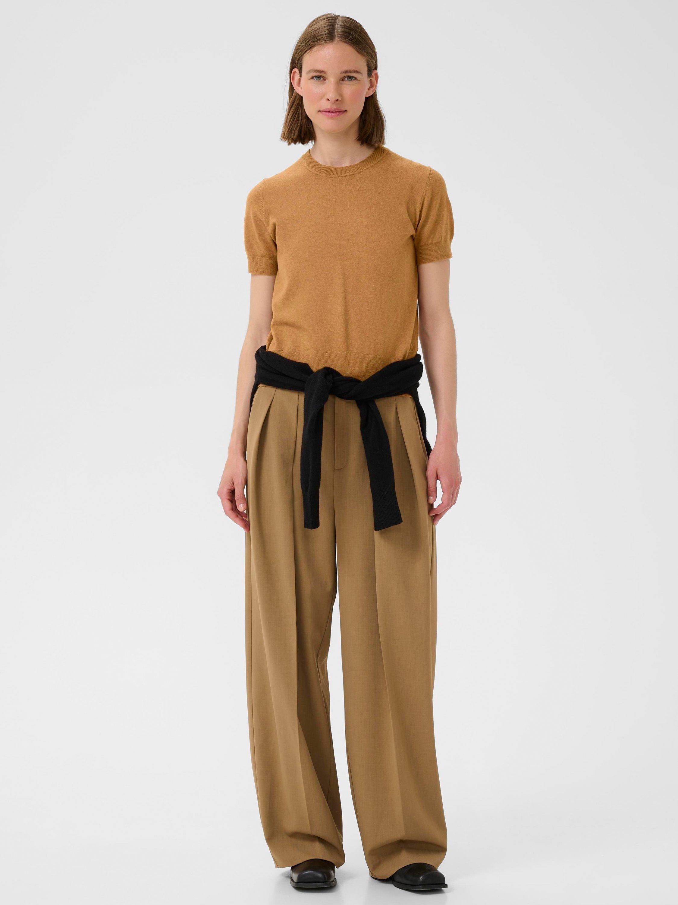 Product image 3 of 6, which shows InWear Kellsie Short Sleeve Jumper, Tobacco Brown, XS
