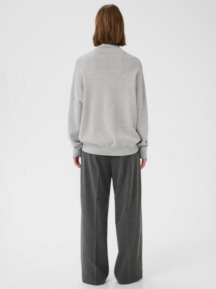 InWear Tenley Turtleneck Jumper, Granite Melange - view 2, Granite Melange