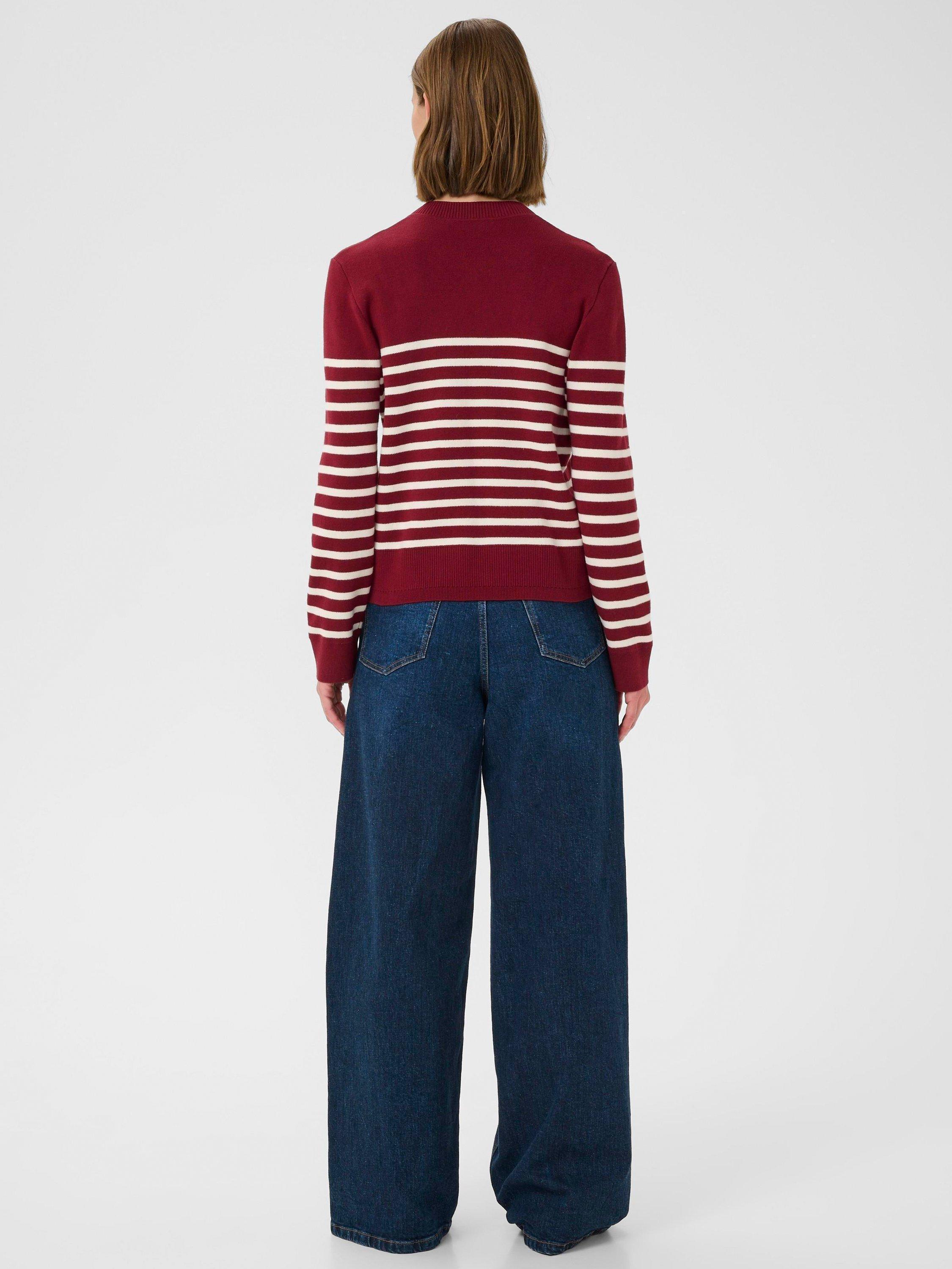 Product image 2 of 6, which shows InWear Wallis Stripe Jumper, Cabernet, XS
