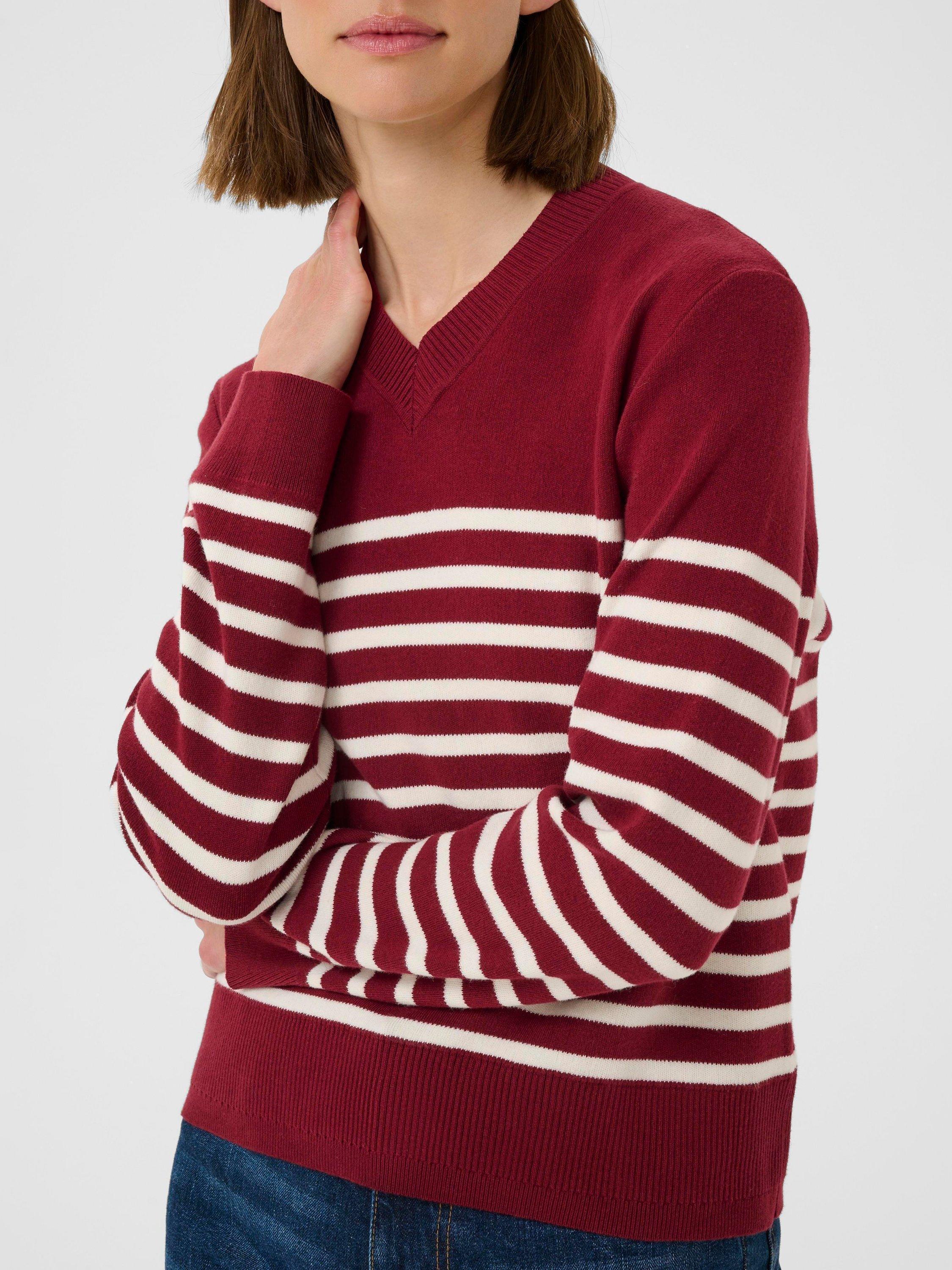 Product image 4 of 6, which shows InWear Wallis Stripe Jumper, Cabernet, XS