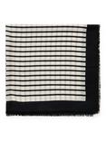 InWear Ami Stripe Pure Wool Scarf, White/Multi