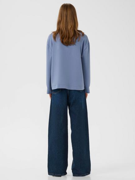 InWear Gida Vincent Wrap Front Sweatshirt, Wild Wind - view 2, Wild Wind