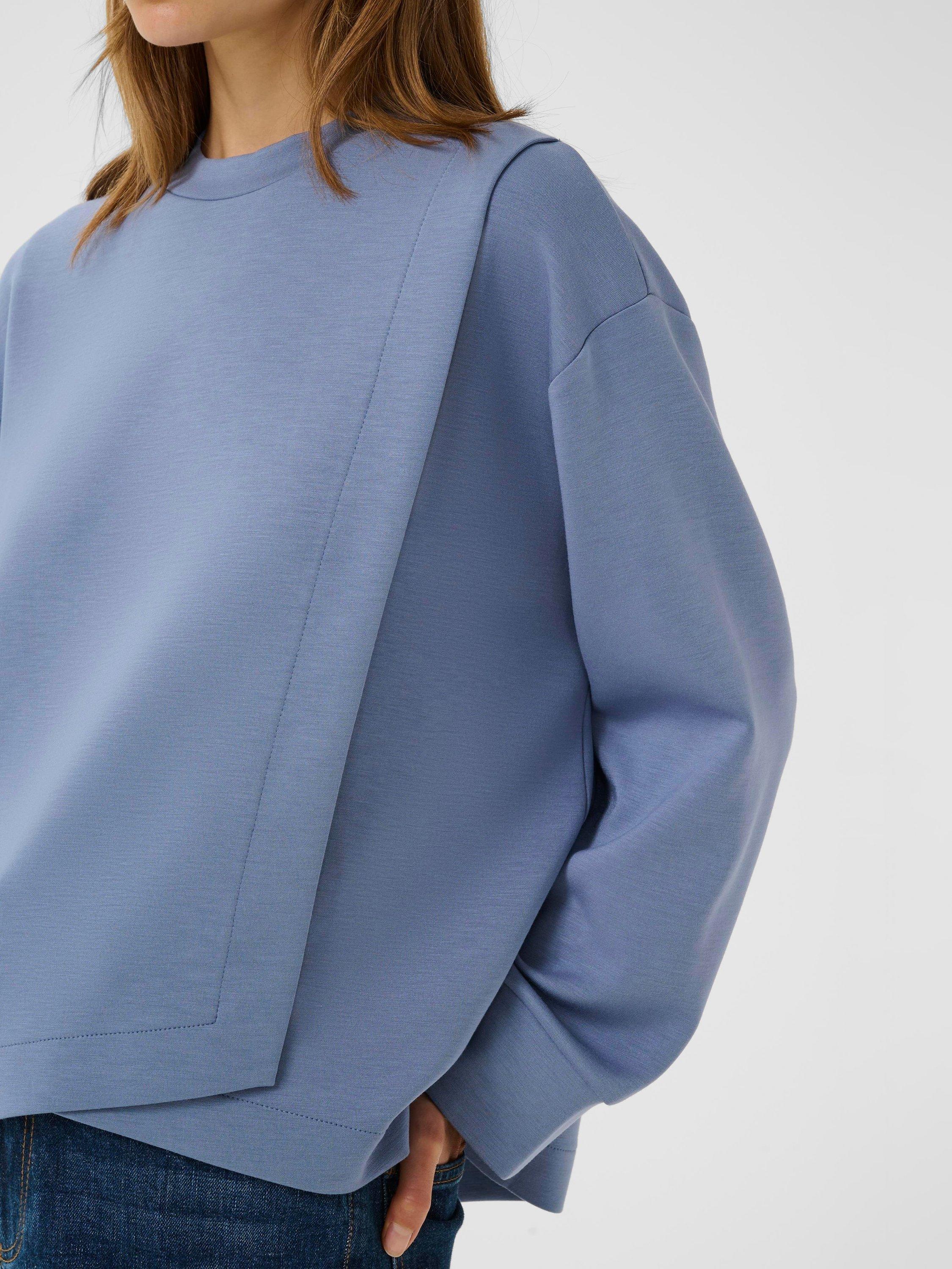 Product image 4 of 6, which shows InWear Gida Vincent Wrap Front Sweatshirt, Wild Wind, XS