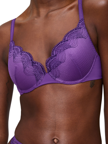 Triumph Comfort Glam Push-Up Bra, Purple Passion