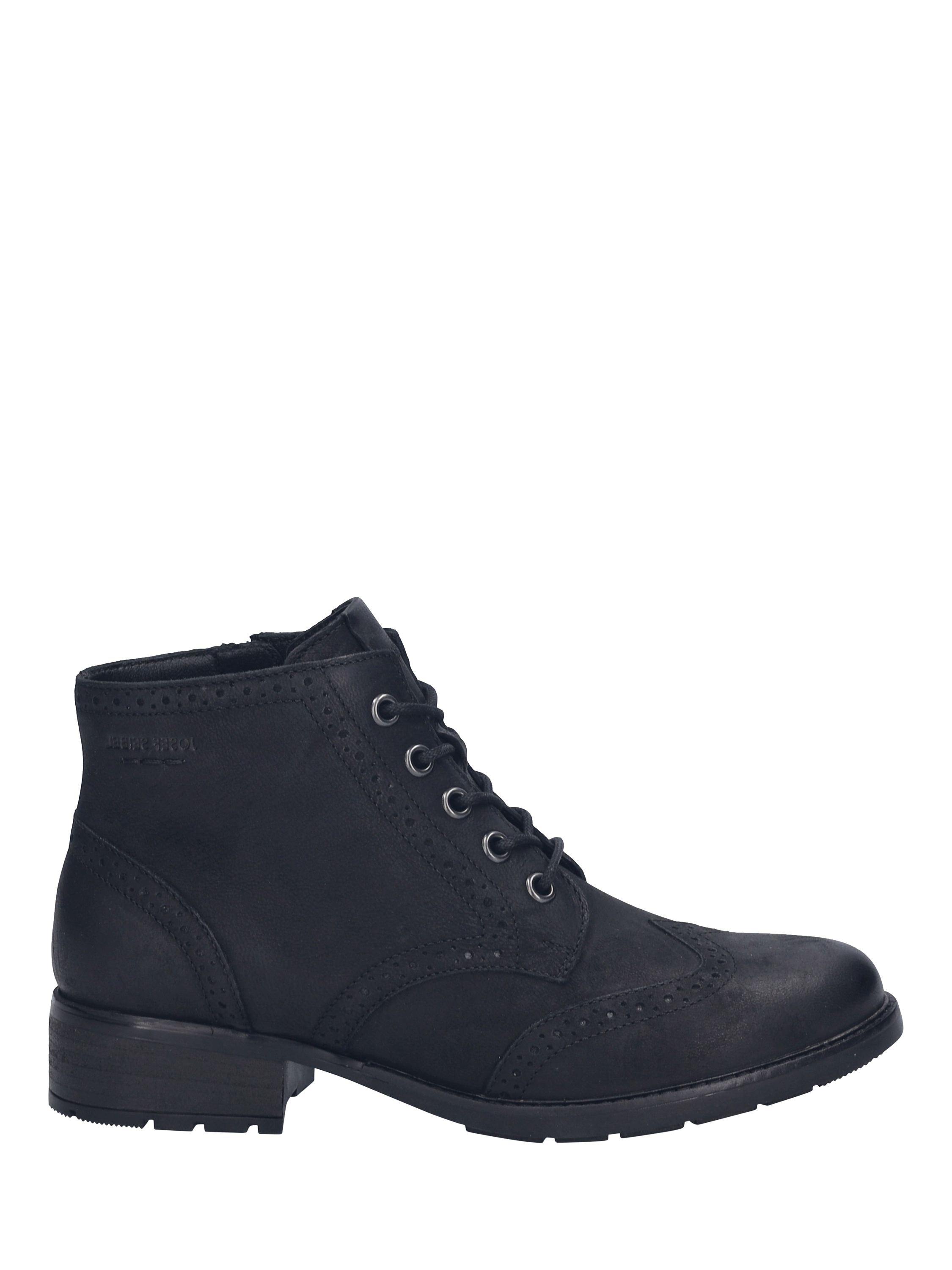 Product image 2 of 5, which shows Josef Seibel Kate 11 Leather Ankle Boots, Black, 3