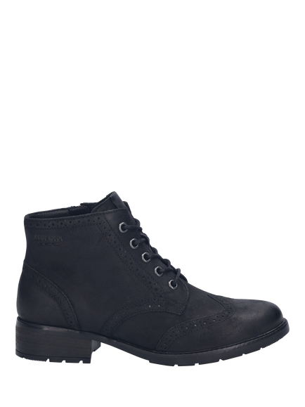 Josef Seibel Kate 11 Leather Ankle Boots, Black - view 2, Black