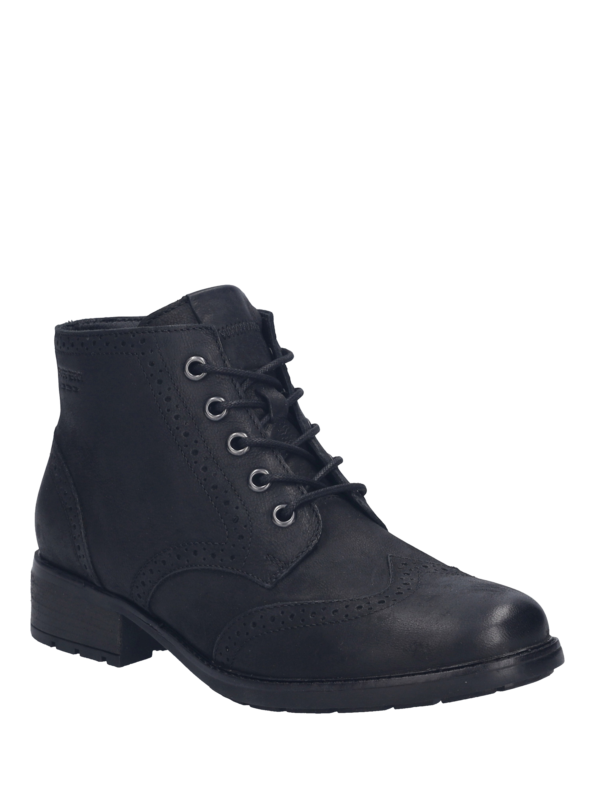 Product image 3 of 5, which shows Josef Seibel Kate 11 Leather Ankle Boots, Black, 3