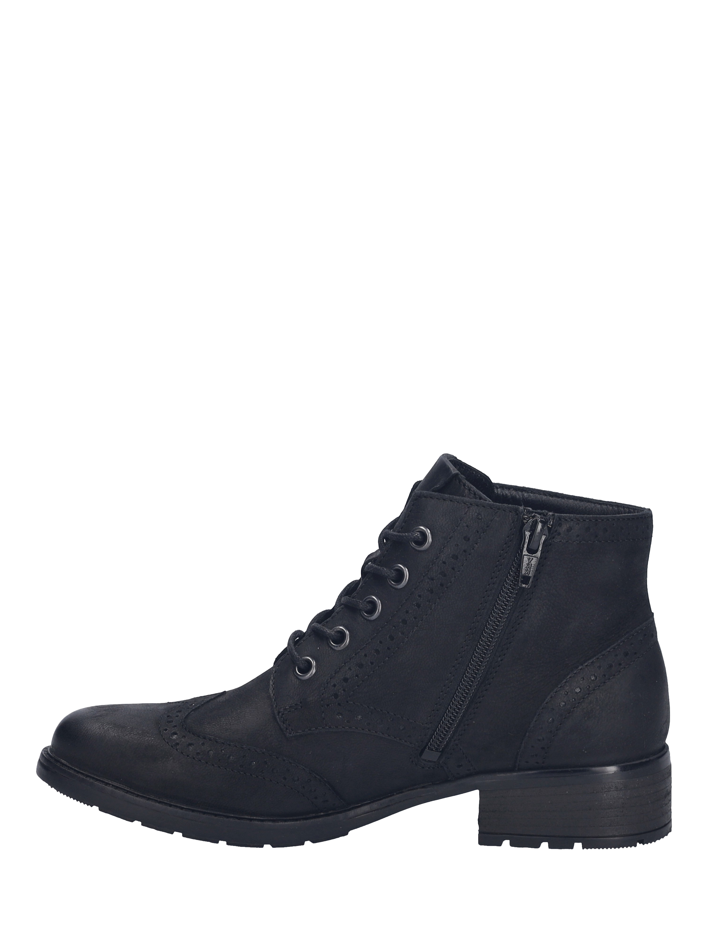 Product image 4 of 5, which shows Josef Seibel Kate 11 Leather Ankle Boots, Black, 3