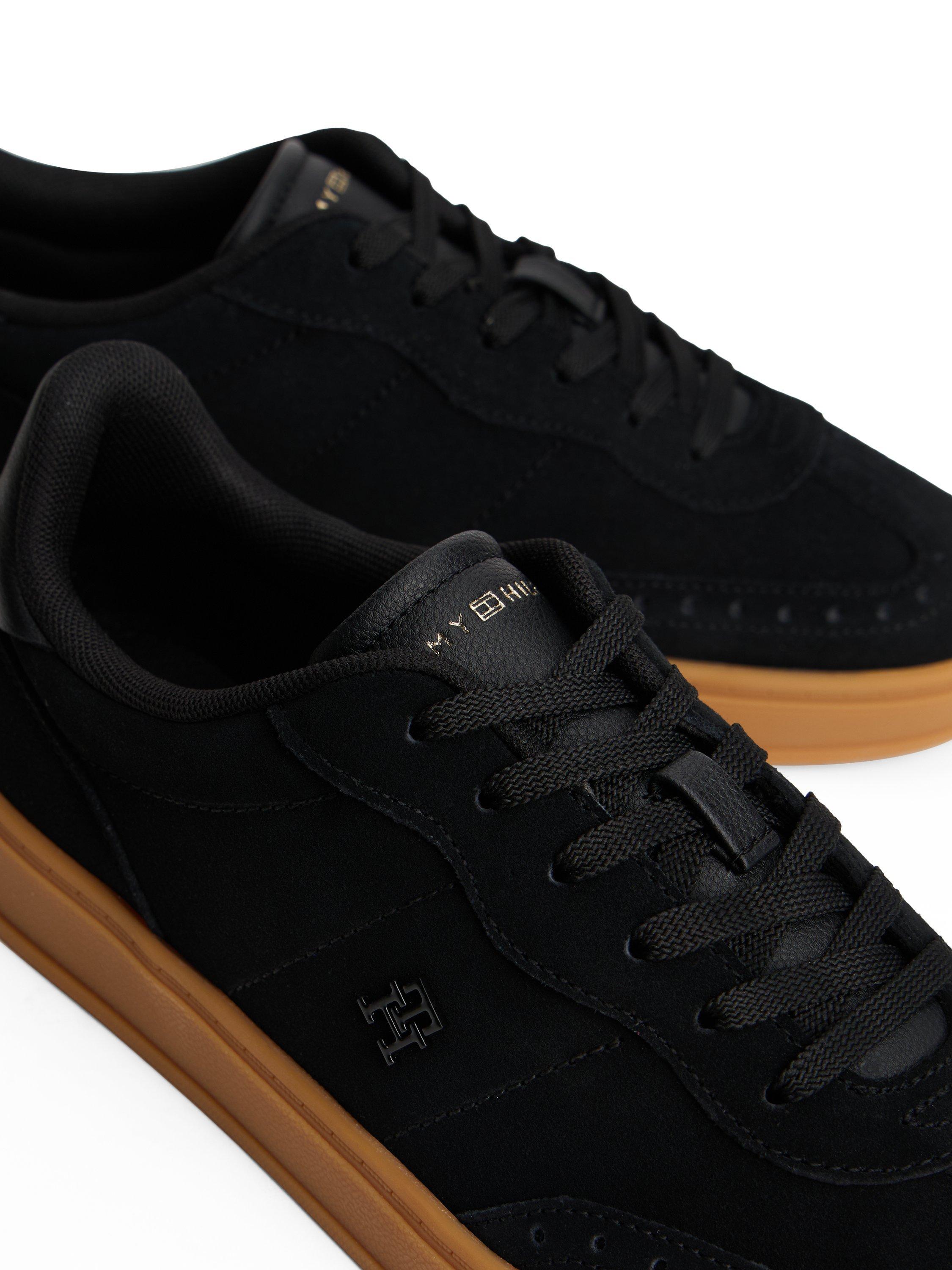 Product image 5 of 5, which shows Tommy Hilfiger Heritage Suede Trainers, Black, EU36