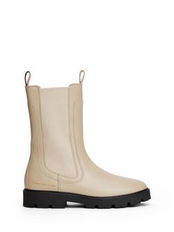 Tommy Hilfiger Leather Cleated Mid Chelsea Boots, Sandalwood