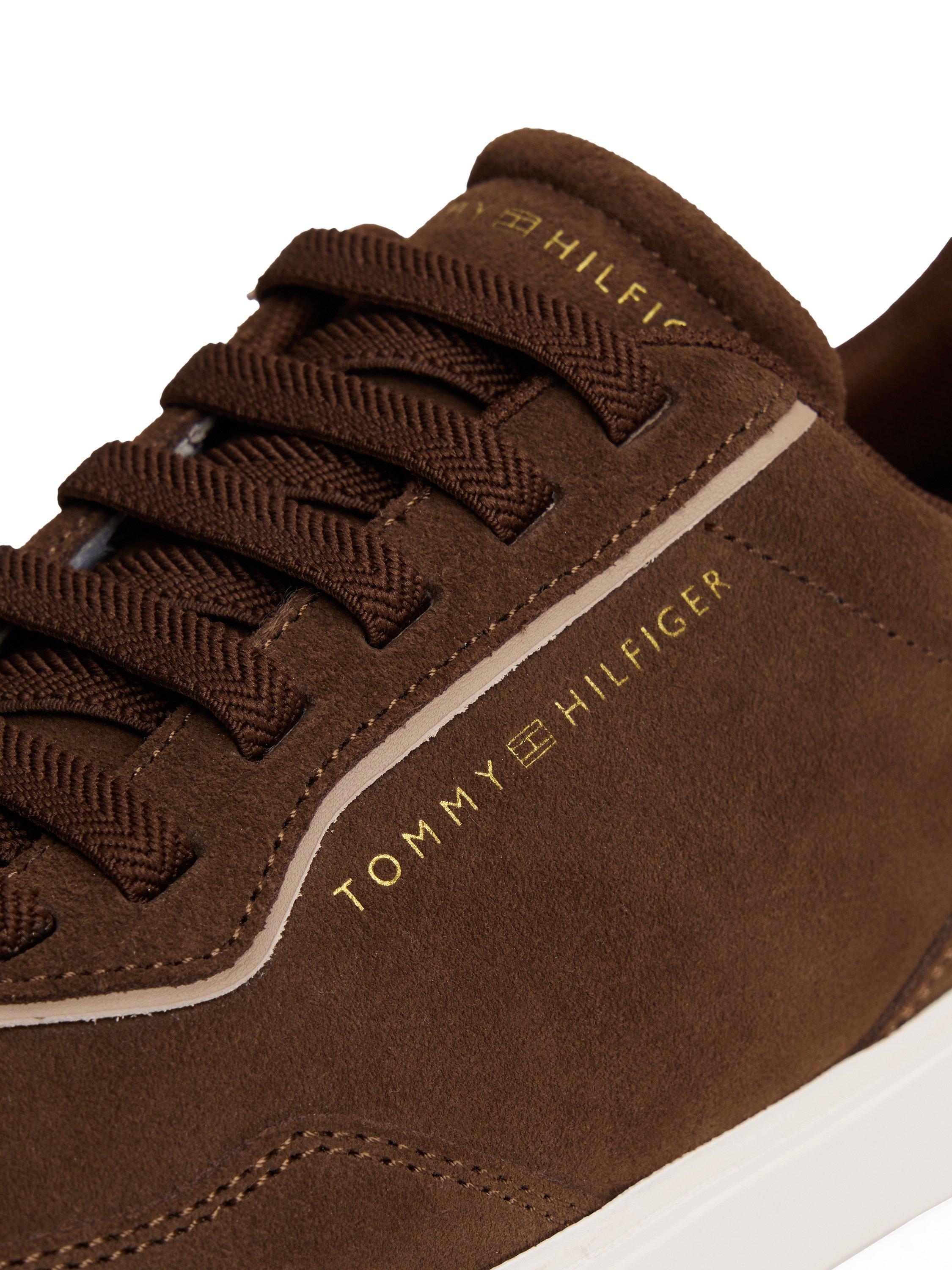 Product image 5 of 5, which shows Tommy Hilfiger Suede Cupsole Trainers, Legacy Brown, EU36
