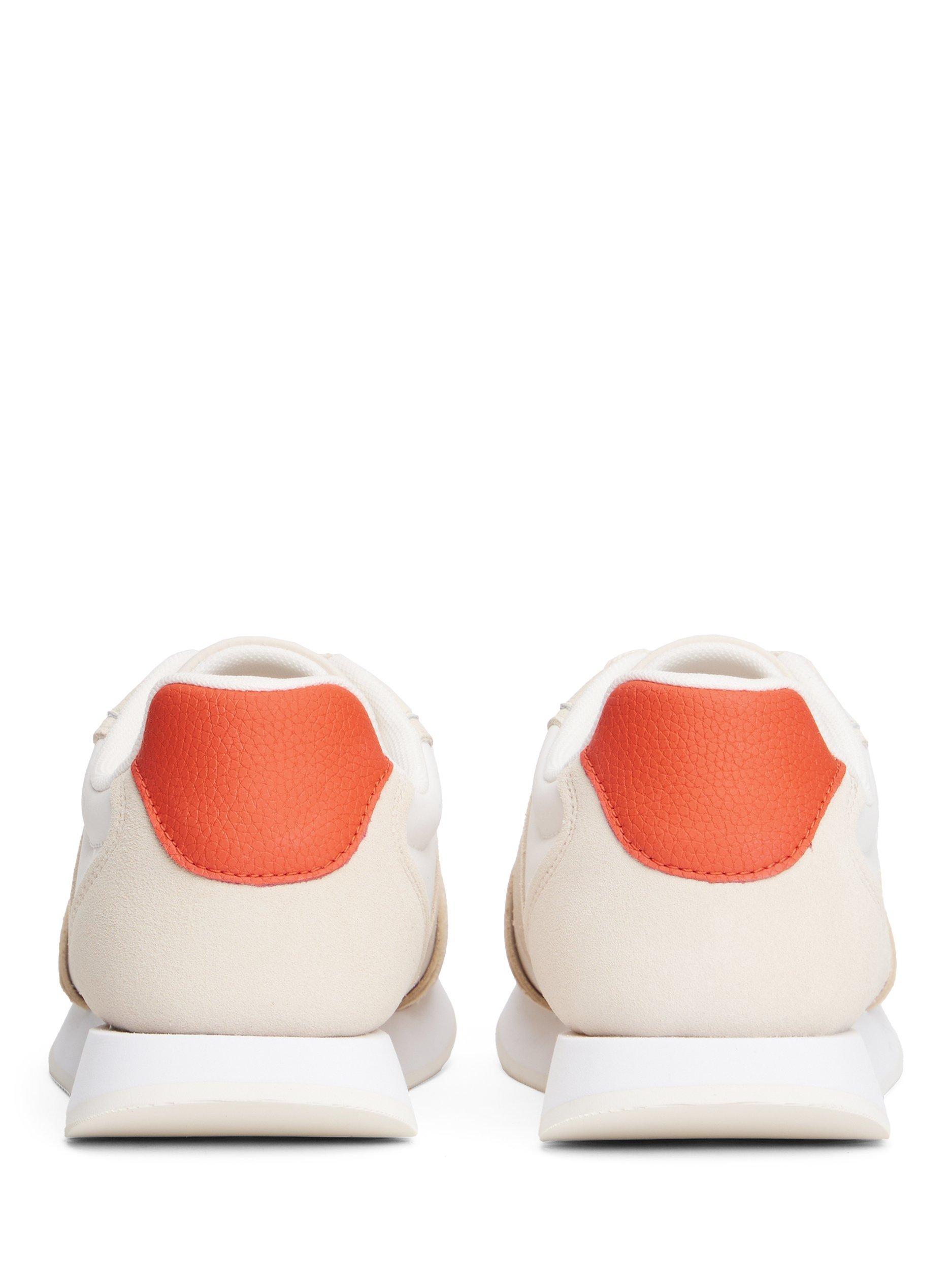 Product image 4 of 5, which shows Tommy Hilfiger Suede TH Monogram Trainers, Sugarcane, EU36