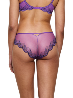 Triumph Comfort Glamour Lace Hipster Knickers - view 2, Purple Passion