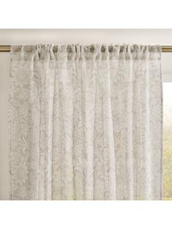 William Morris At Home Sunflower Slot Top Voile Panel, Natural, Natural