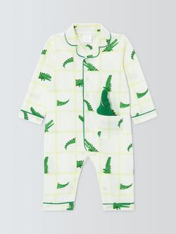 John Lewis Baby Crocodile Romper & Soft Toy, Multi, Multi