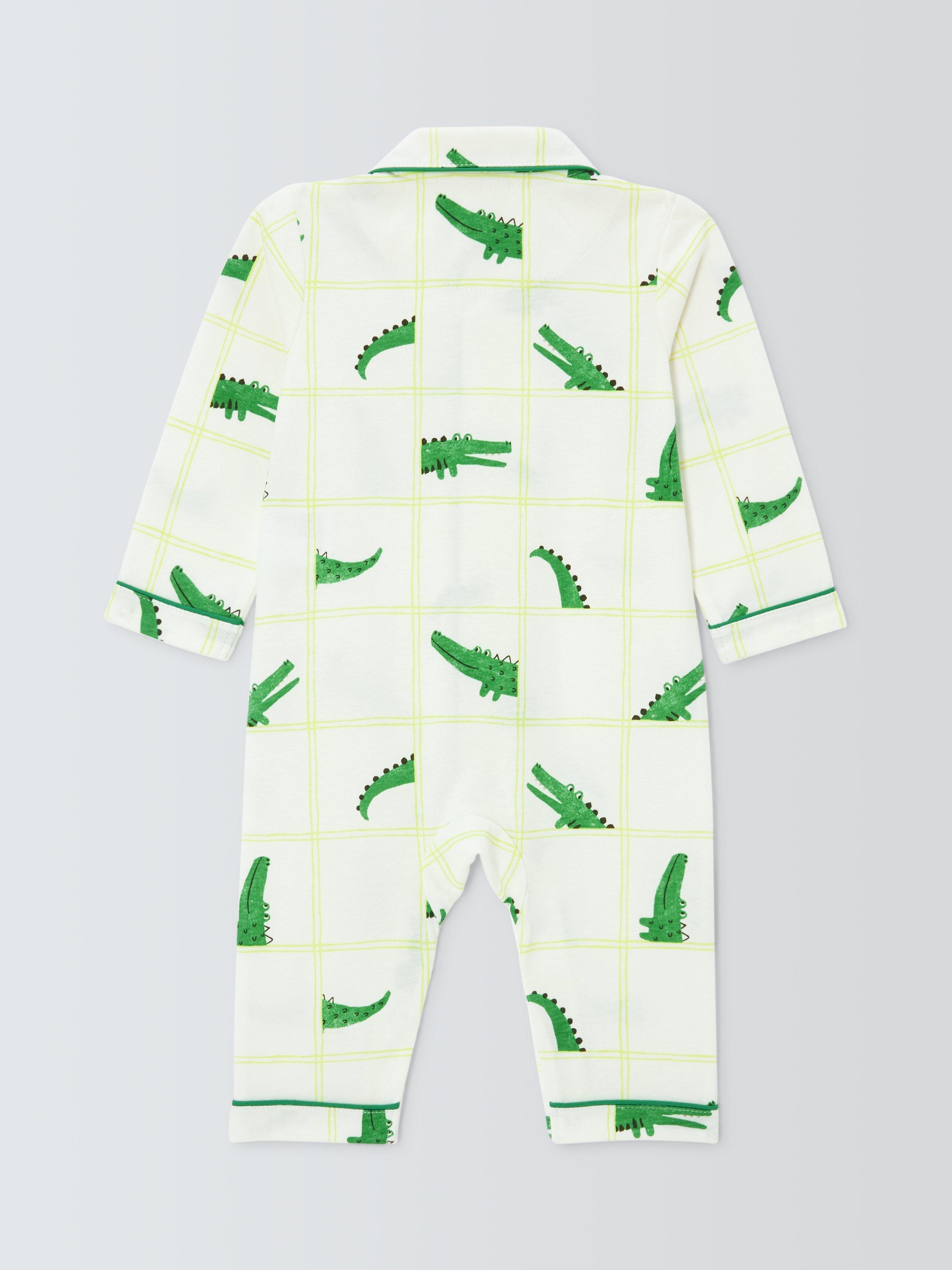 Product image 2 of 3, which shows John Lewis Baby Crocodile Romper & Soft Toy, Multi, 3-6 months