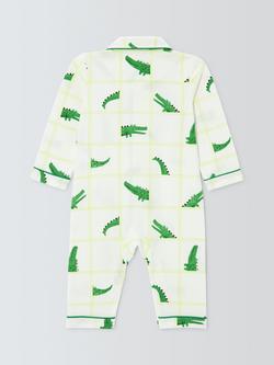 John Lewis Baby Crocodile Romper & Soft Toy, Multi - view 2, Multi