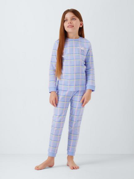 John Lewis Kids' Swan Picnic Pyjamas, Pack of 2, Pink Multi - view 2, Pink Multi