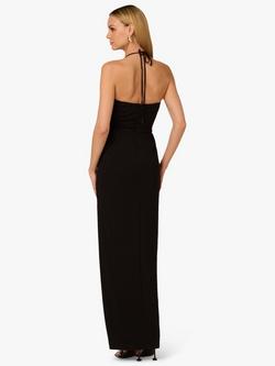 Adrianna By Adrianna Papell Scrollwork Knit Maxi Dress, Black - view 2, Black