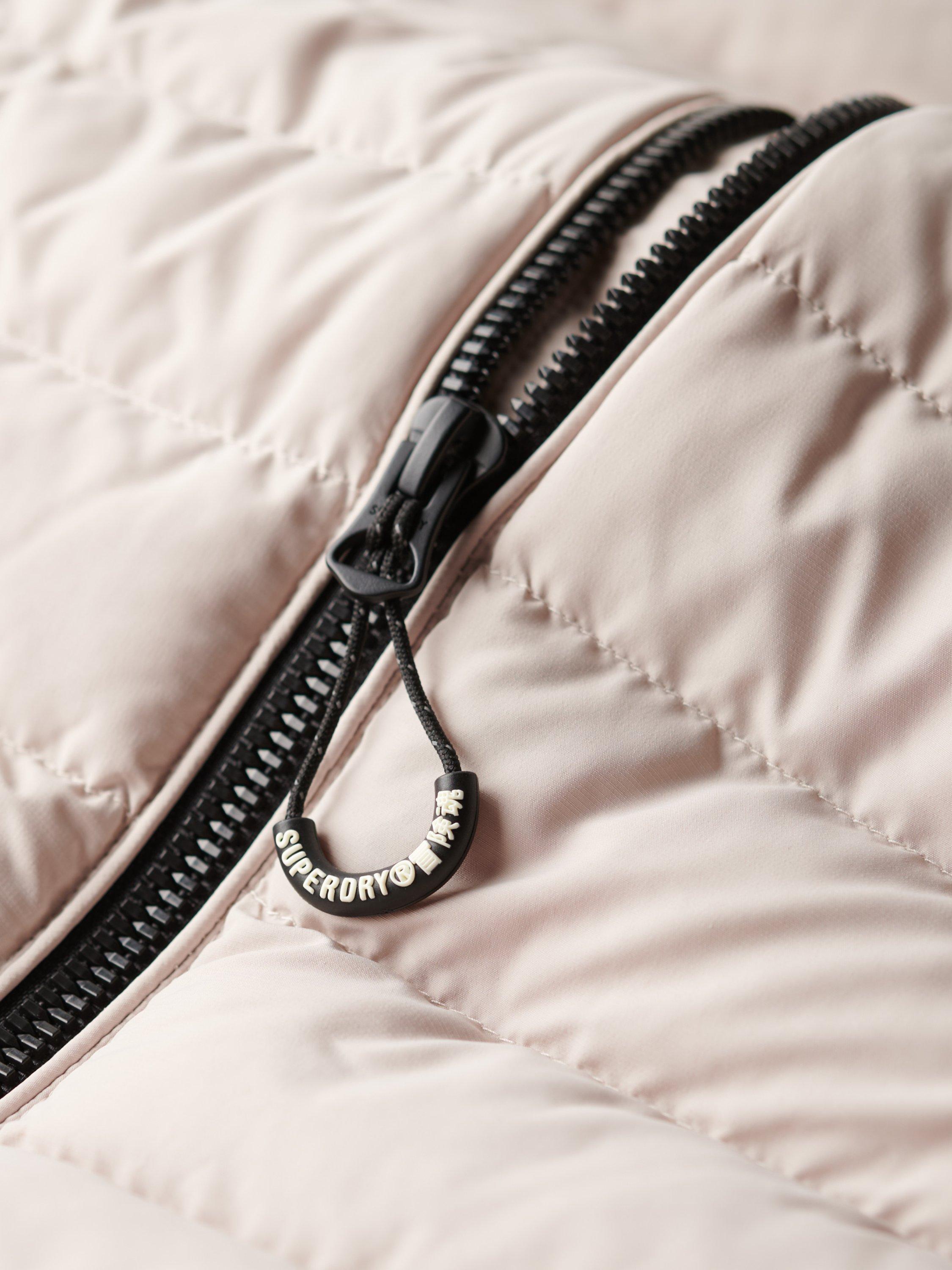 Product image 5 of 5, which shows Superdry High Neck Puffer Jacket, Chateau Gray, L