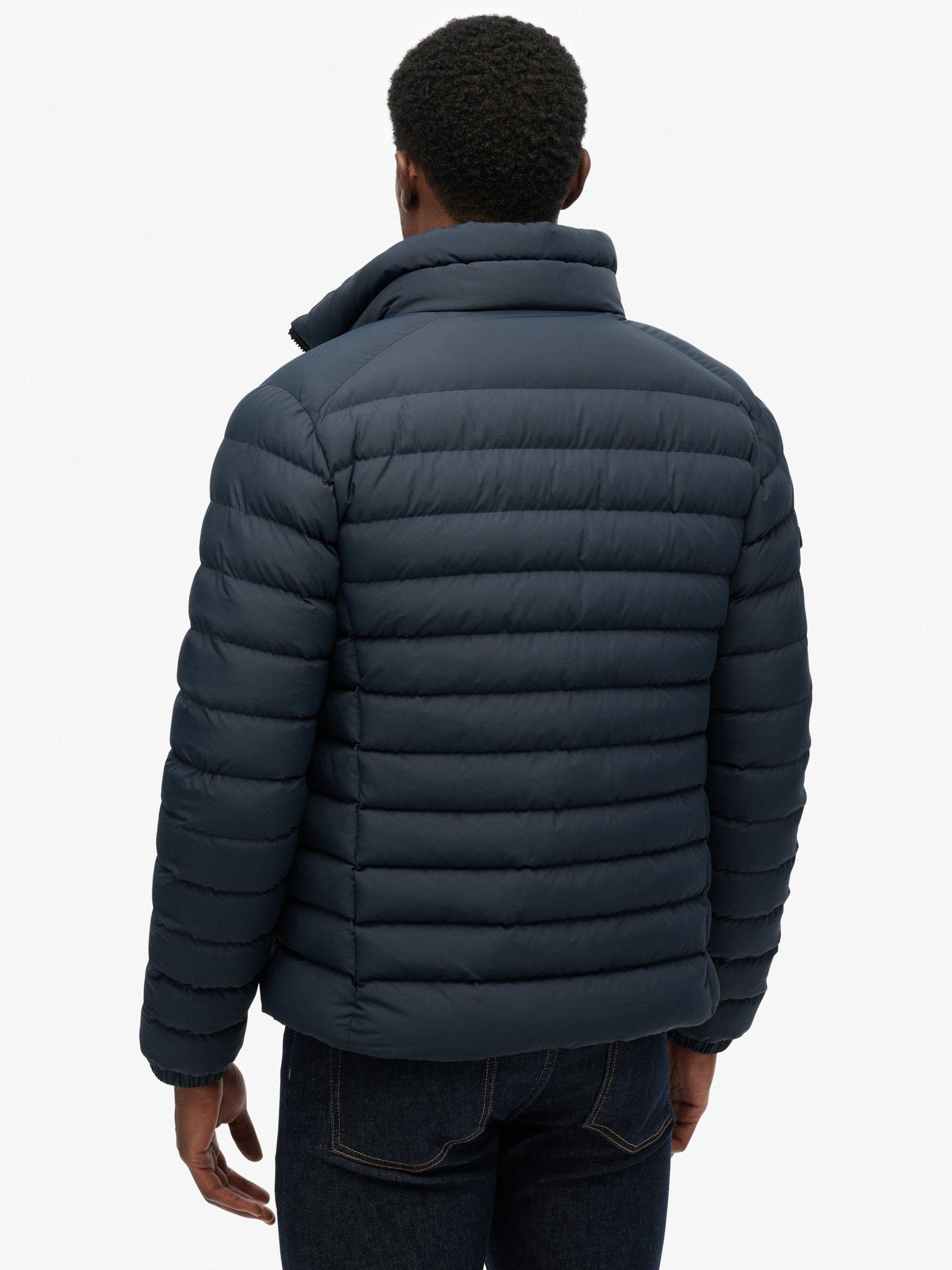 Product image 2 of 7, which shows Superdry Fuji Printed Padded Jacket, Eclipse Navy, XXXL
