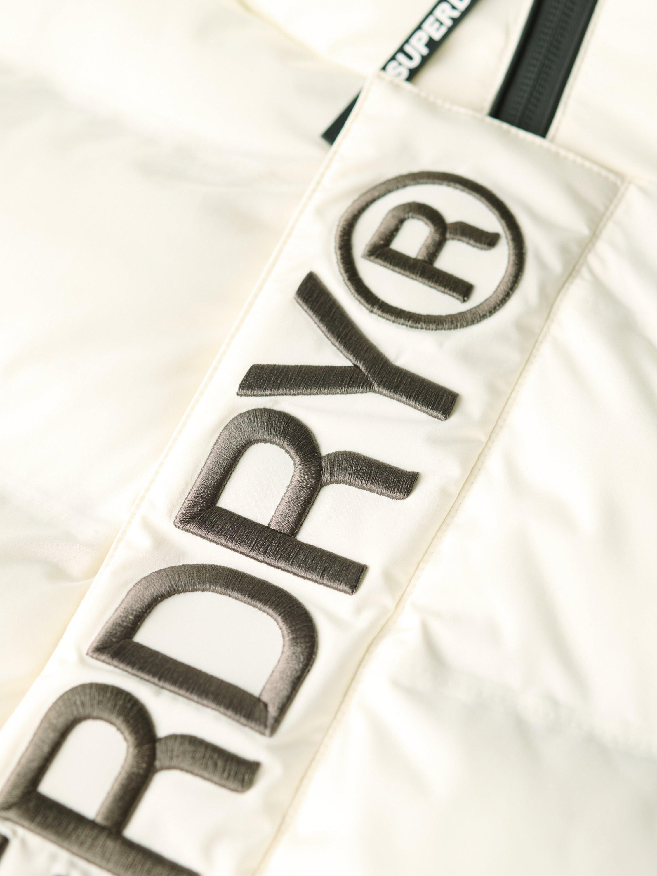 Product image 5 of 5, which shows Superdry Water Resistant Hooded Puffer Jacket, Off White, XL