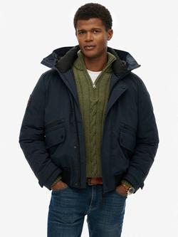 Superdry City Padded  Bomber Jacket, Midnight Navy, Midnight Navy