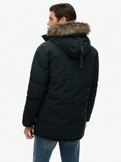 Superdry Everest Faux Fur Parka Jacket - view 2, Cedar Dark Green
